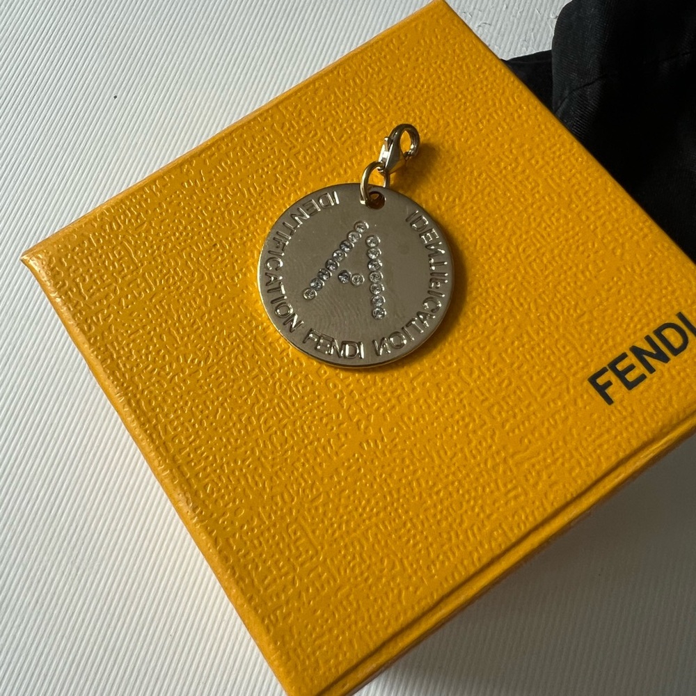 FENDI authentic Jewelry | Fendi Identification letter A Charm Gold Plated | - Picture 3 of 12